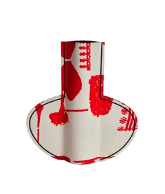 Red Line Art Vase